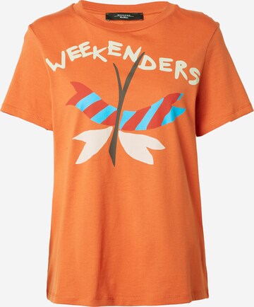 T-shirt 'NERVI' Weekend Max Mara en orange : devant