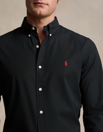 Slim fit Camicia di Polo Ralph Lauren in nero