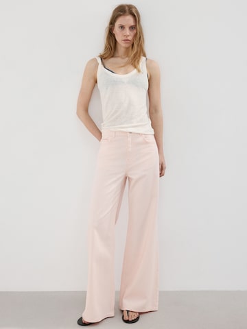 MANGO Wide Leg Jeans 'Belle' i pink
