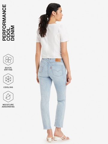 LEVI'S ® Regular Jeans '724™ High Rise Straight Performance Cool' i blå