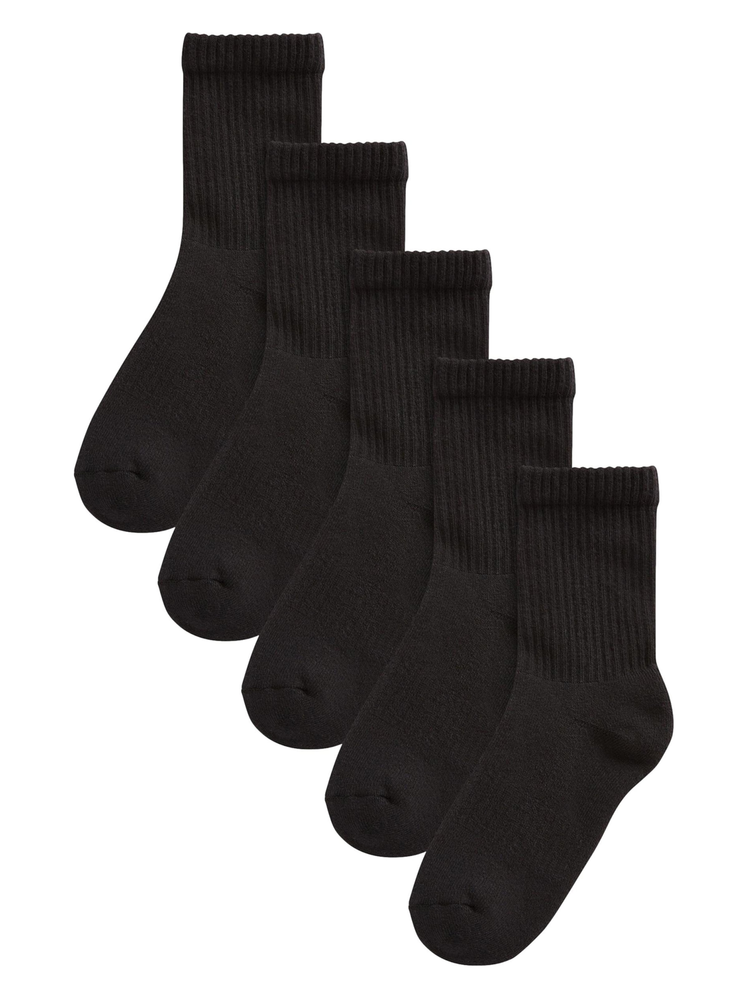 Next Socken in Schwarz: Vorderseite