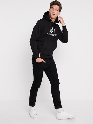 ALPHA INDUSTRIES Sweatshirt 'Basic' in Schwarz