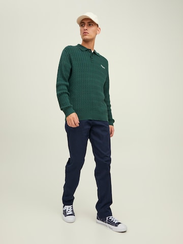 JACK & JONES Sweter 'Park' w kolorze zielony