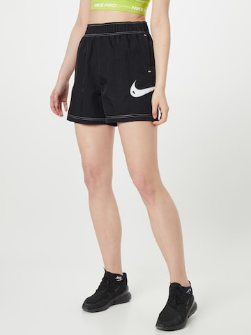 Nike Sportswear - Loosefit Calças em preto: frente