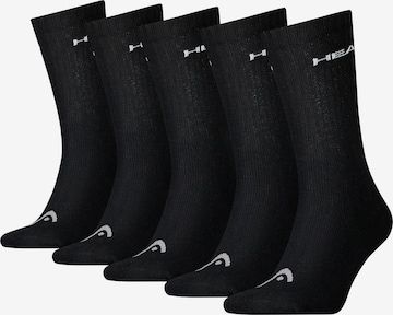 HEAD Athletic Socks in Black: front