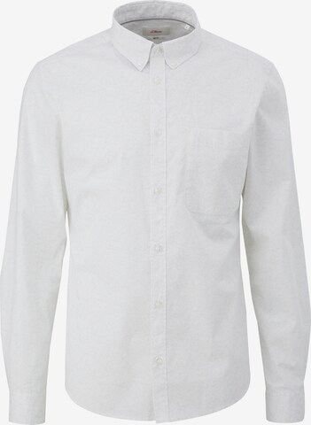 s.Oliver Button Up Shirt in White: front