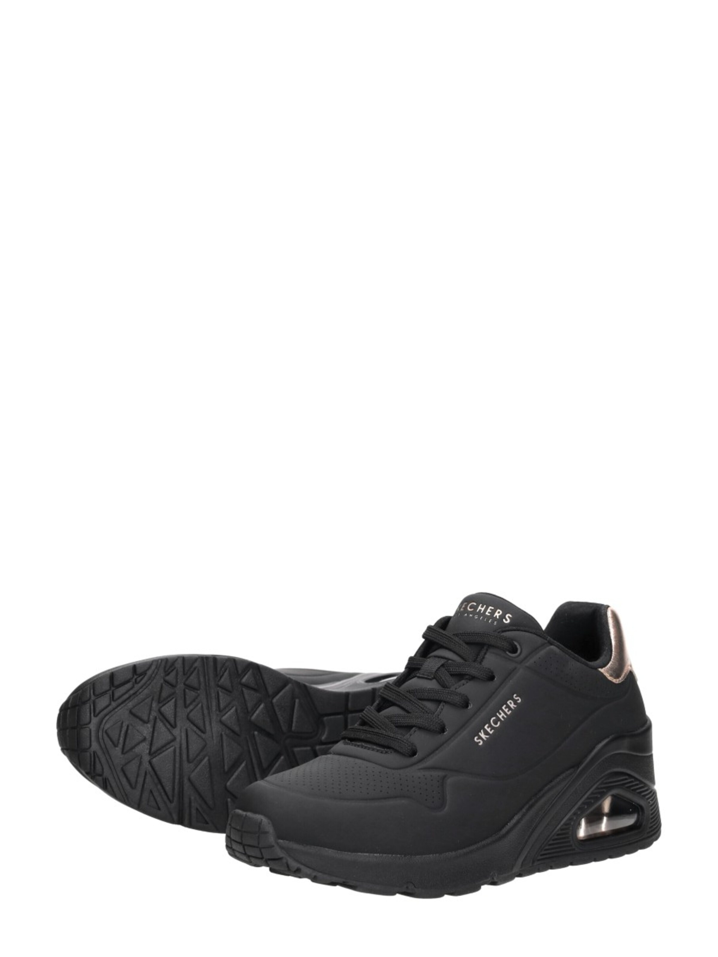 SKECHERS Sneakers laag 'Uno Wedge -Hi Steps' in Zwart
