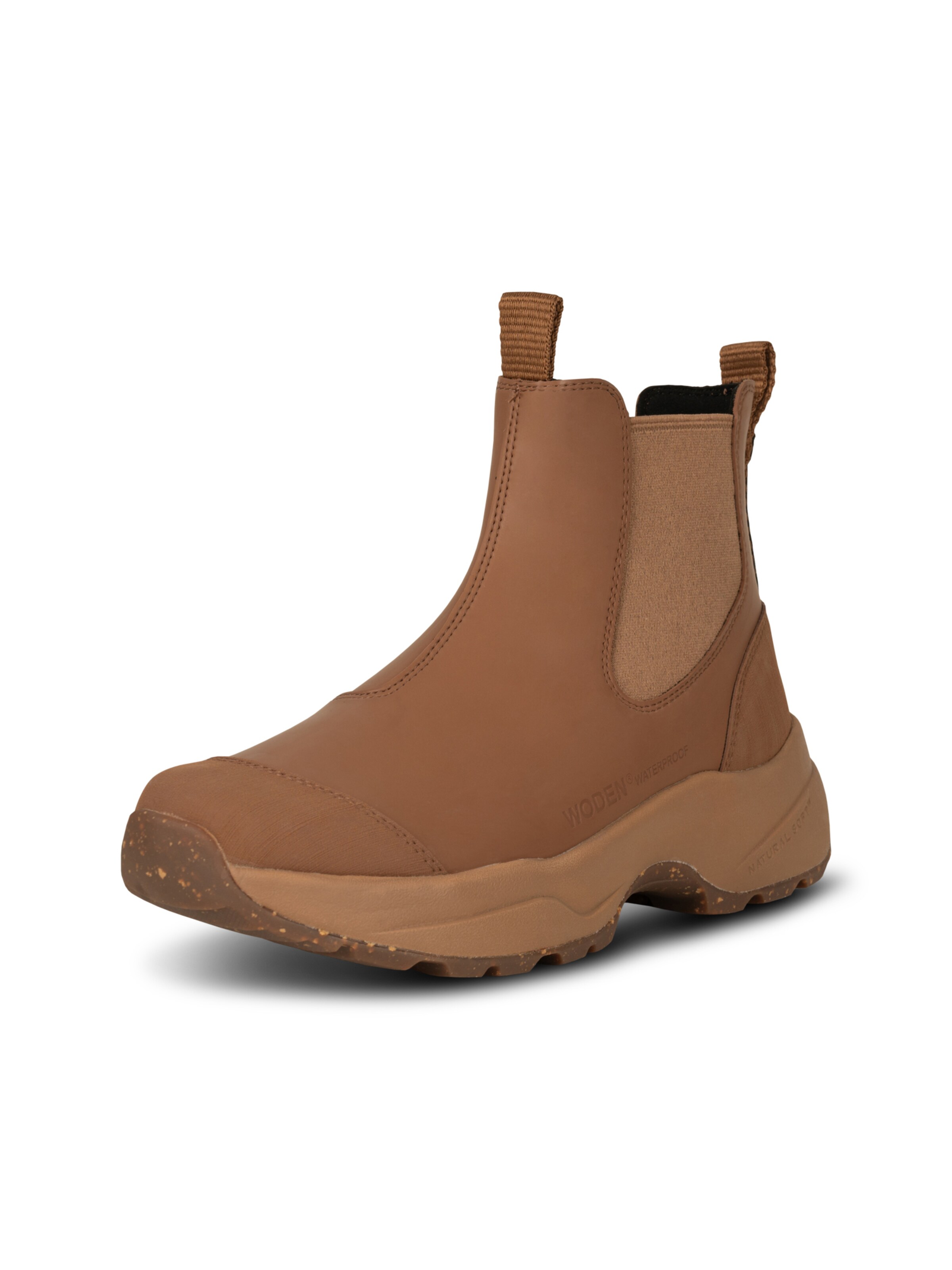 WODEN Chelsea Boots 'Siri' i brun: forside