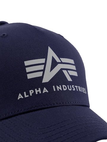 ALPHA INDUSTRIES Cap 'Basic' in Blue