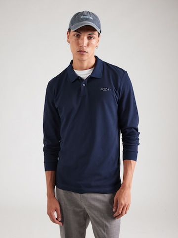 Tricou de la TOM TAILOR pe albastru: față