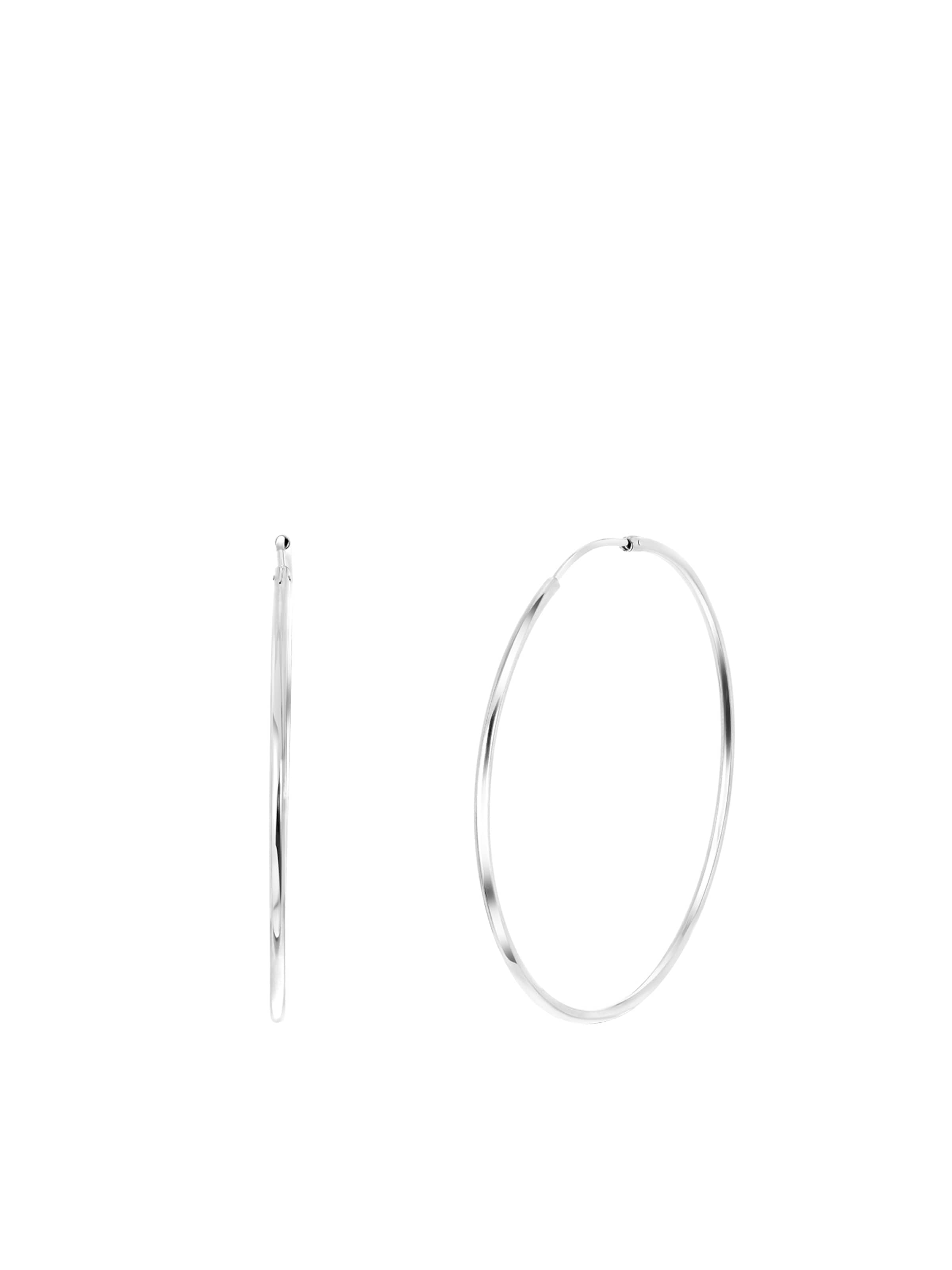 Lucardi Earrings in Silver: front