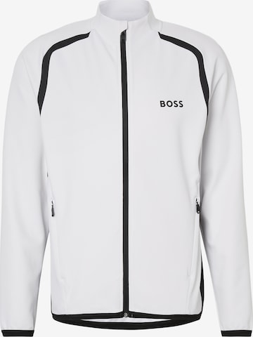 Veste de survêtement 'Spin' BOSS en blanc : devant