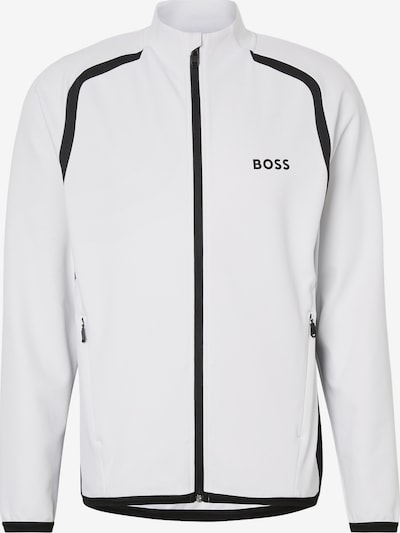 BOSS Sportski gornji dio trenirke 'Spin' u crna / bijela, Pregled proizvoda