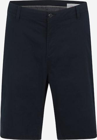 mėlyna s.Oliver Standartinis „Chino“ stiliaus kelnės: priekis