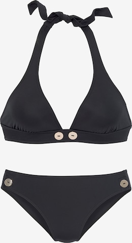 VIVANCE Kolmio Bikini värissä musta: etupuoli