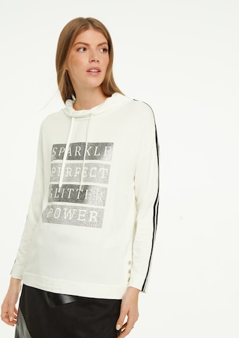 comma casual identity Loose fit Sweatshirt in White: front