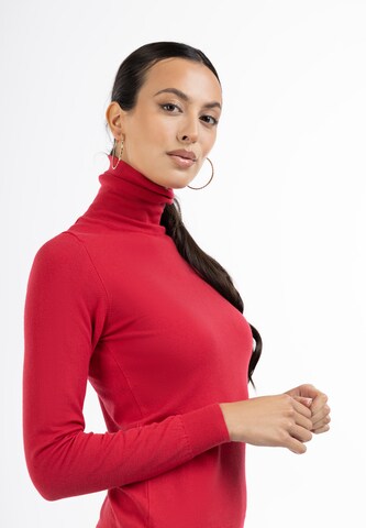 faina - Pullover em vermelho