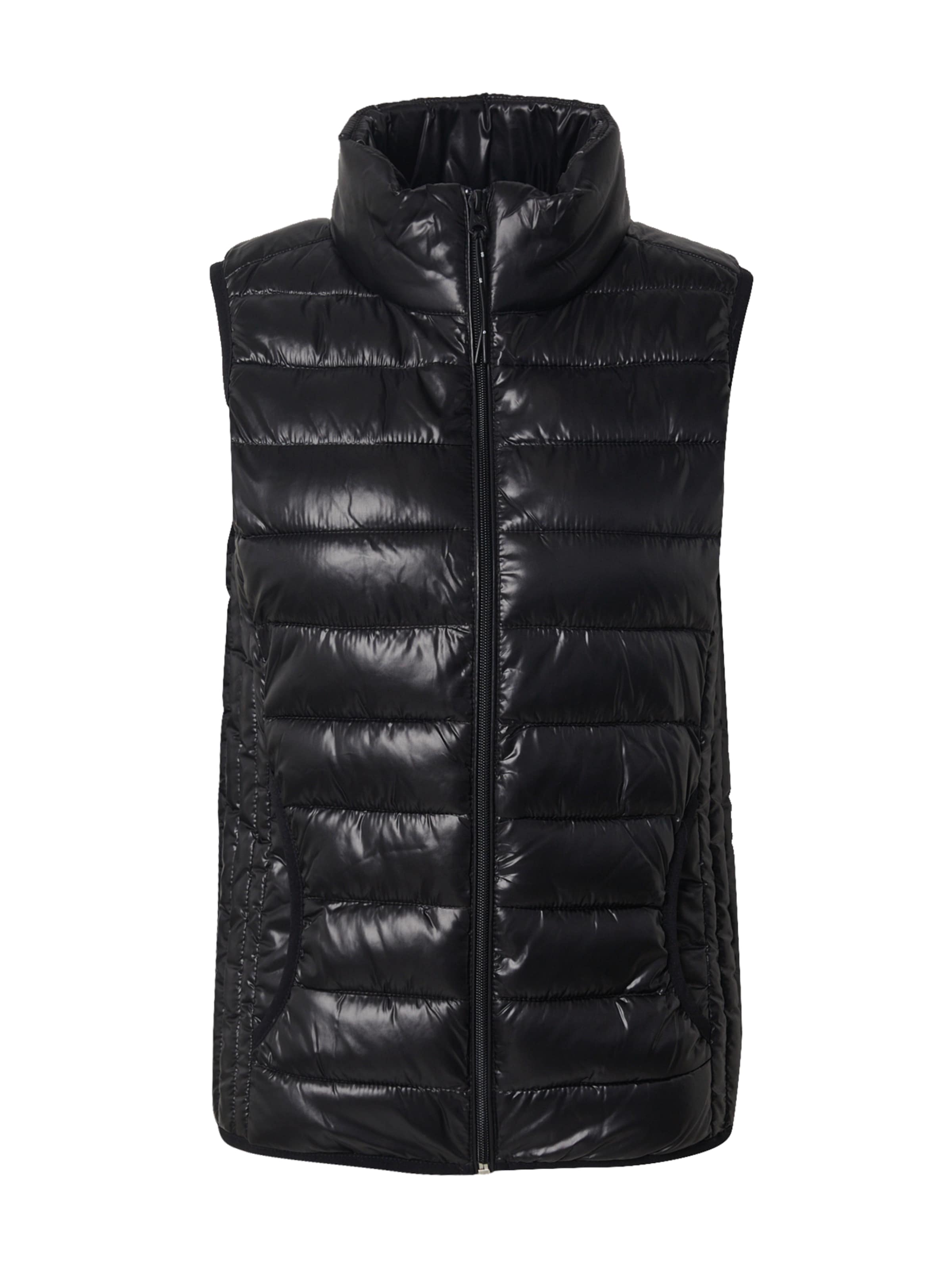 QS Bodywarmer in Zwart: voorkant