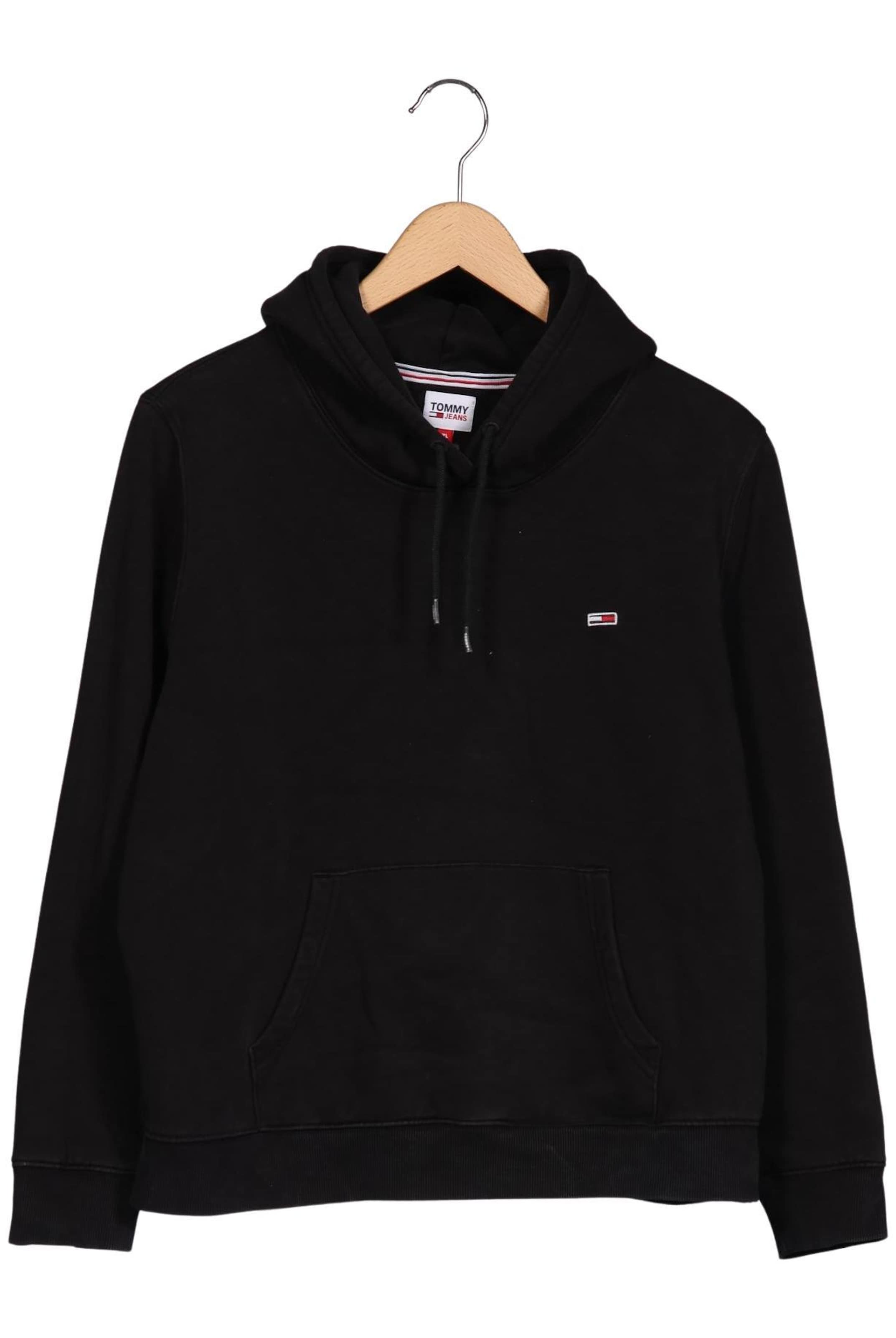 Tommy Jeans Kapuzenpullover XL in Schwarz: Vorderseite