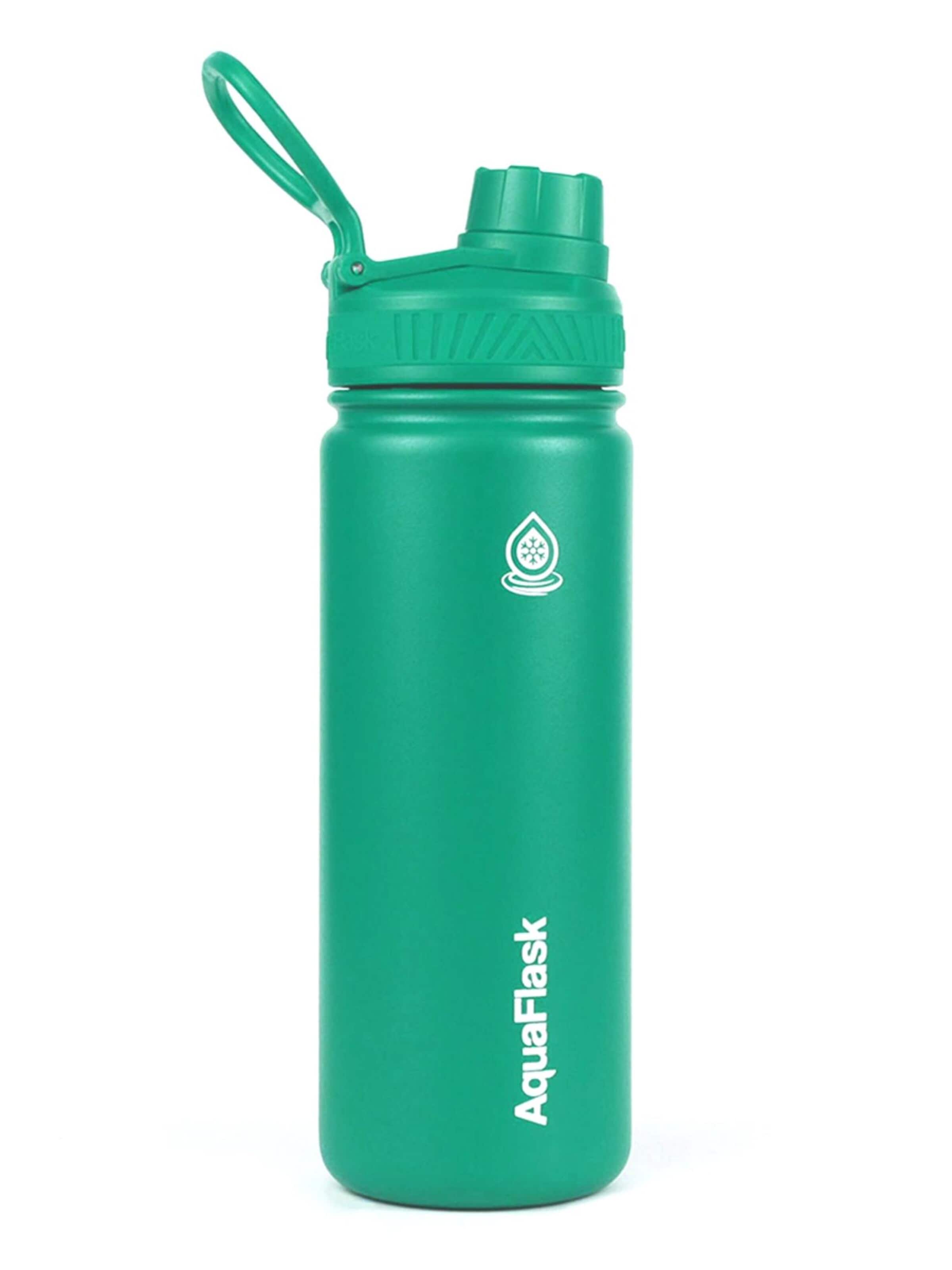 AquaFlask Láhev na vodu 'AquaFlask Termoláhev REGULAR 532 ml' – zelená: přední strana