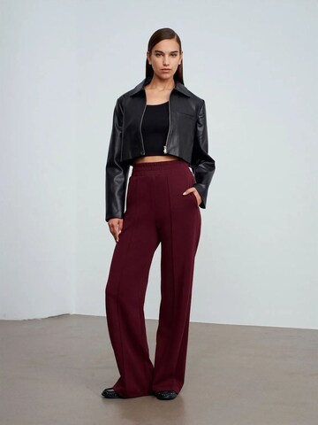 Dilvin Wide leg Pants in Red