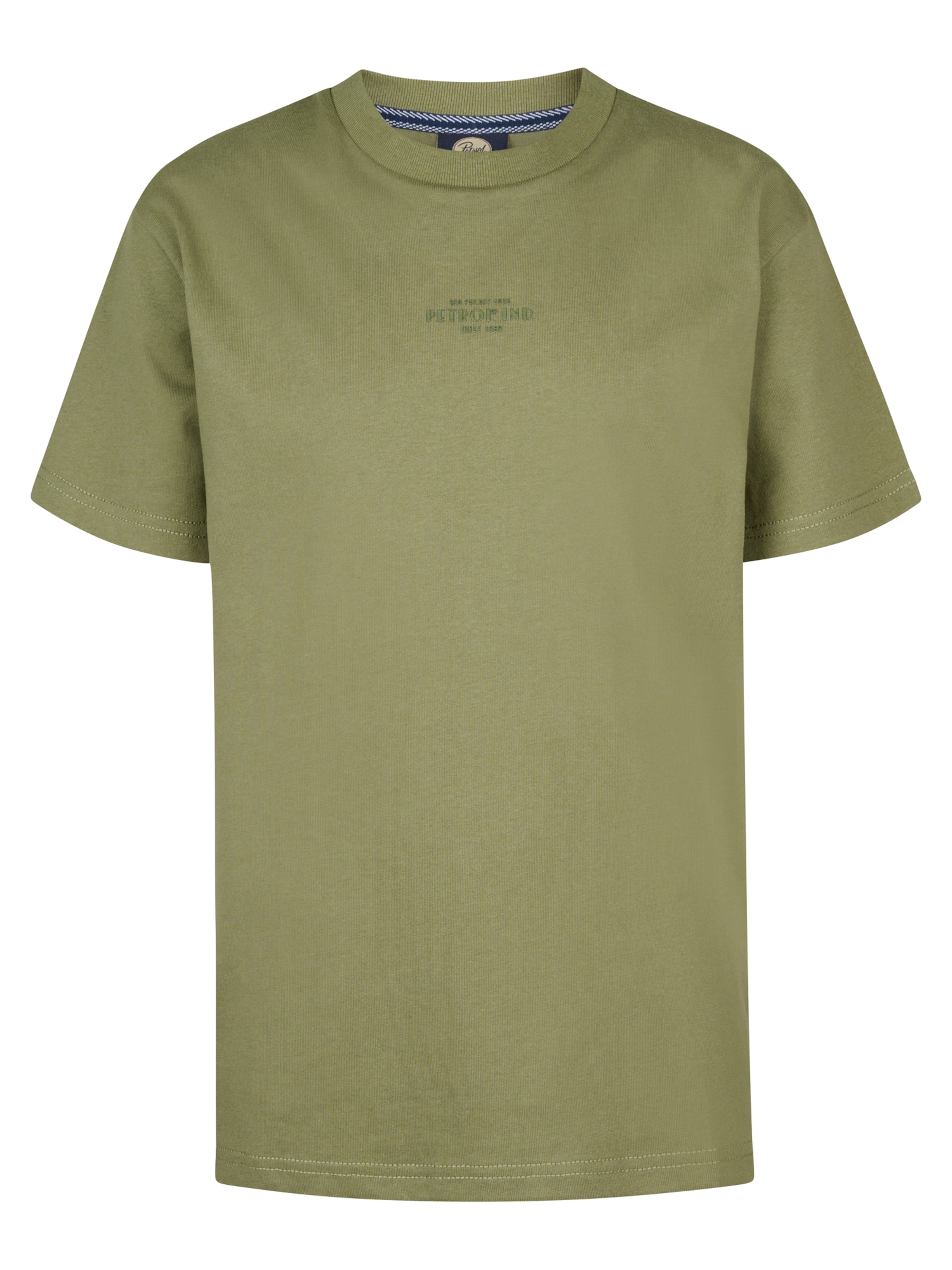 Petrol Industries Shirt 'Clam' in Groen: voorkant