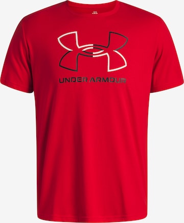 UNDER ARMOUR Performance shirt 'Foundation' in Red: front