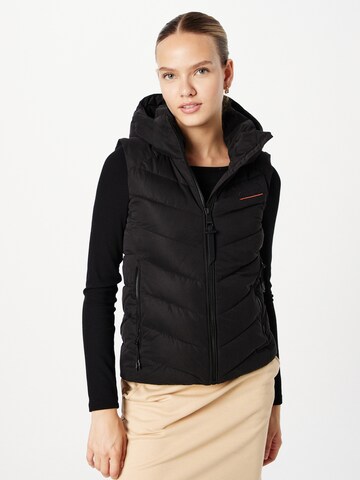 Gilet Superdry en noir : devant