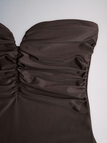 The Set Bandeau Badpak in Bruin