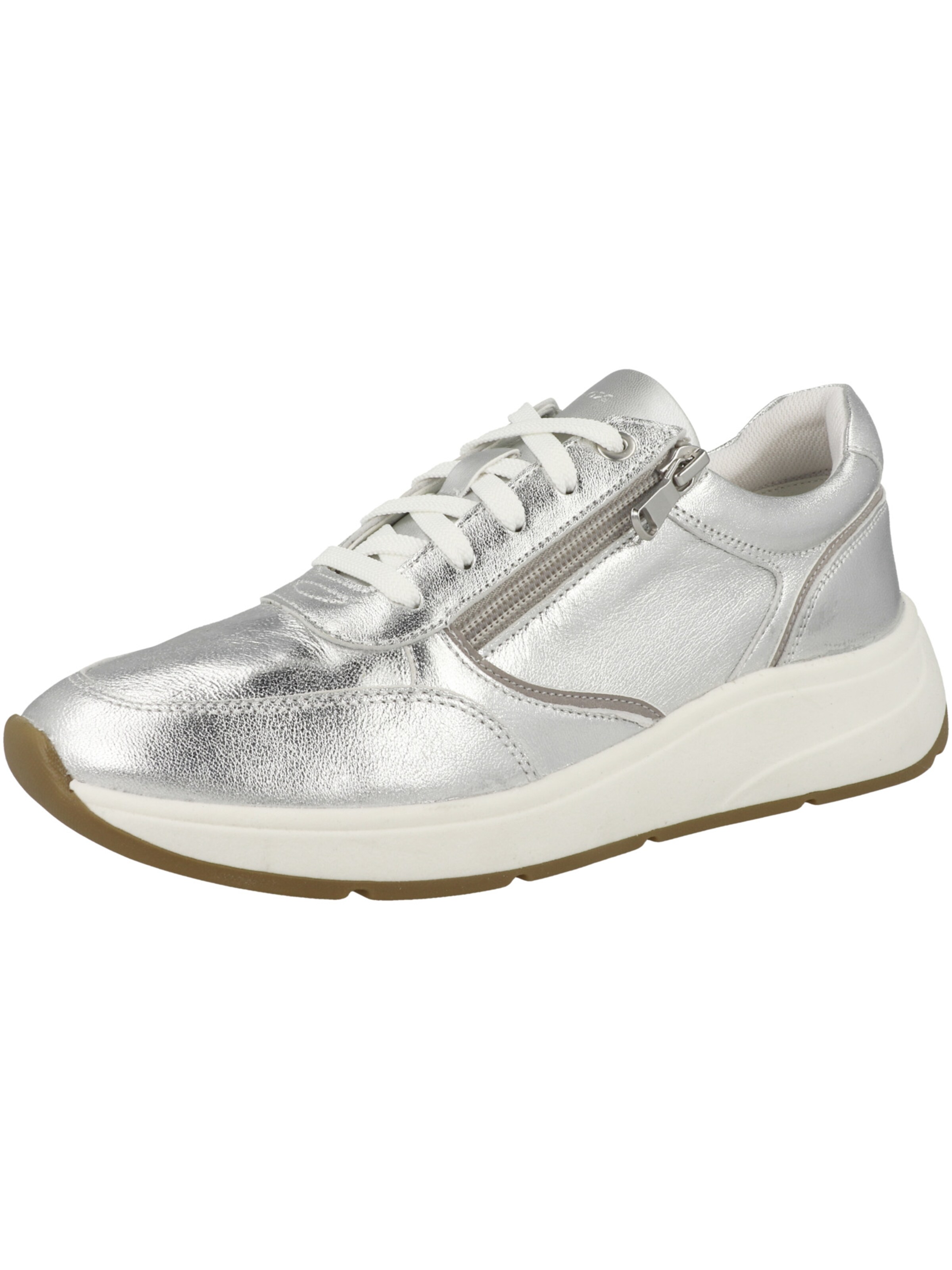 GEOX Sneakers laag 'D Cristael E' in Zilver: voorkant