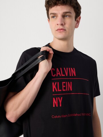 Calvin Klein Jeans Tričko – černá