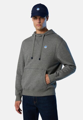 North Sails Sweatshirt in Grey: front