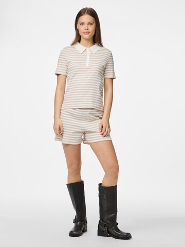 PIECES Poloshirt 'PCDonna' in Grau