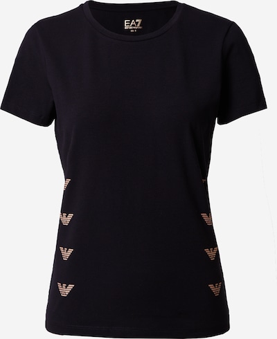 EA7 Emporio Armani T-shirt fonctionnel en chamois / noir, Vue avec produit