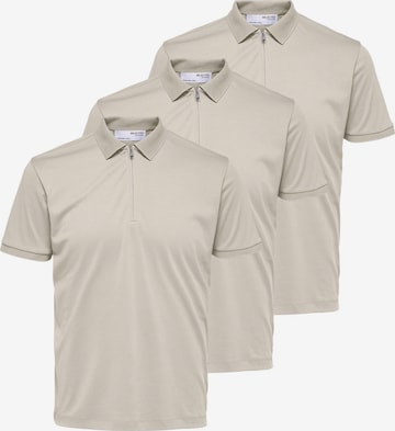 SELECTED Shirt 'Fave' in Beige: front