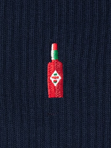 Von Jungfeld Socken 'Mix & Match Socken mit Stickmotiven' in Blau