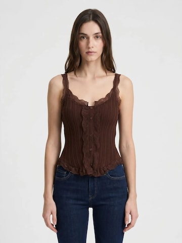 MixRay Blouse in Brown: front