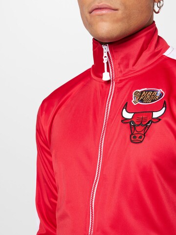 Mitchell & Ness Zip-Up Hoodie 'Flashback' in Red
