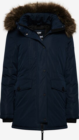 Superdry Winter Parka 'Ashley' in Blue: front