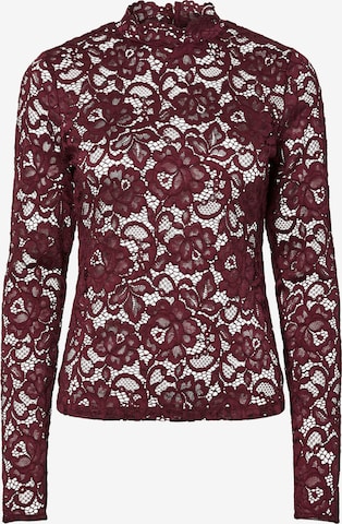 YAS Shirt 'YASLACEY' in Red: front