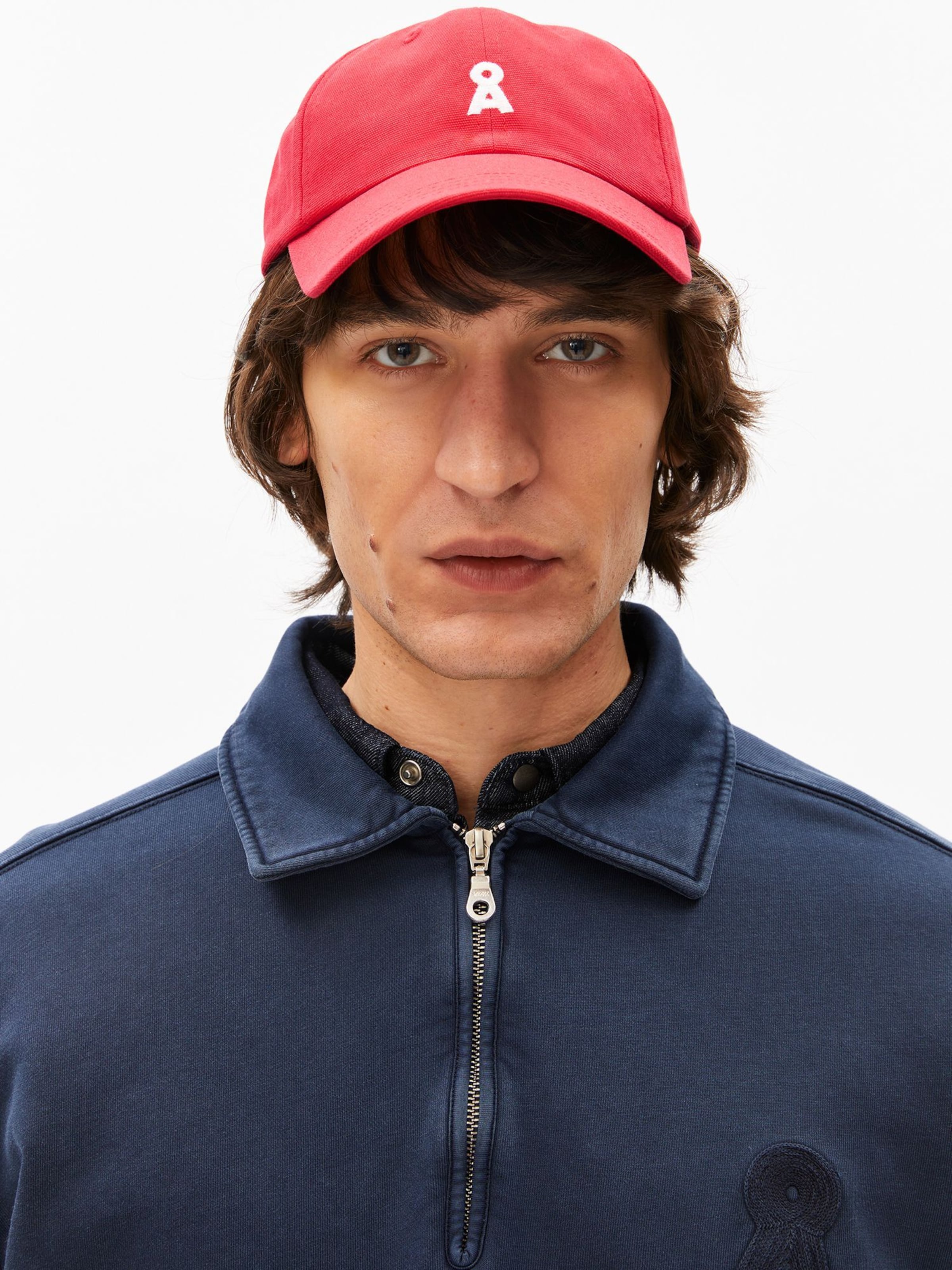 ARMEDANGELS Cap 'Yenaas Bold' in Red