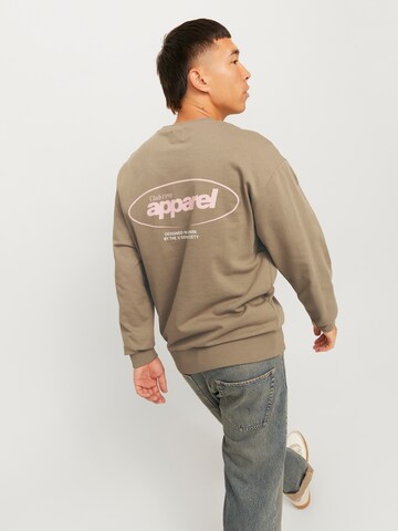Felpa 'JJEBradley' di JACK & JONES in marrone: frontale