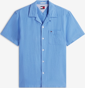 Cămașă de la Tommy Jeans pe albastru: față