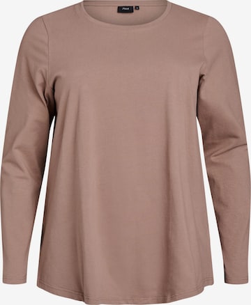 brūns Zizzi Blūze: no priekšpuses