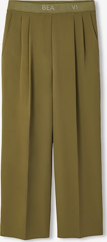 Ipekyol Pleat-Front Pants in Green: front