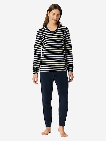 SCHIESSER Pyjama 'Casual Essentials'‌‌‌‌ in Blau