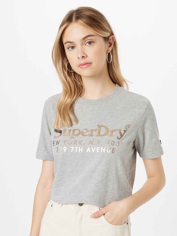 Superdry T-shirt i grå: framsida