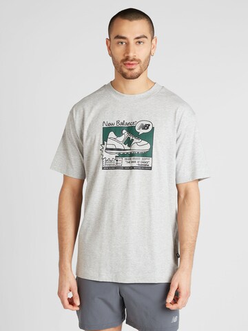 T-Shirt new balance en gris : devant