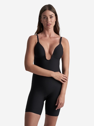 Body modelant 'Sculpting Bodysuit Deep V Thong' Bye Bra en noir : devant