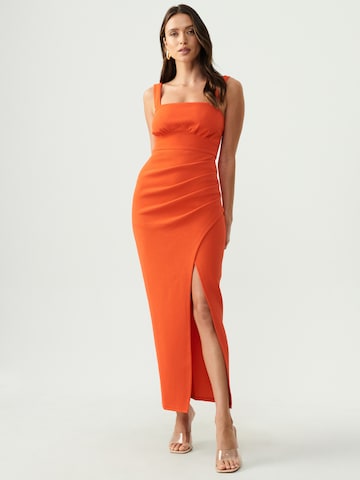 BWLDR Φόρεμα 'RONNY' σε πορτοκαλί: μπροστά
